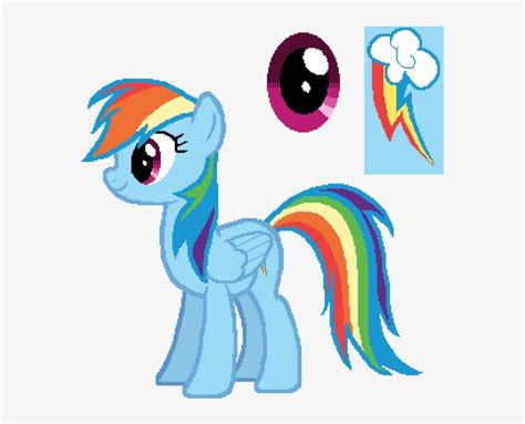 Rainbow Dash - Mlp Mane 6 Color Guide Transparent PNG - 600x600 - Free ...