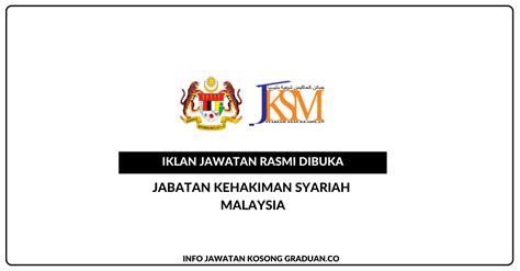 Permohonan Jawatan Kosong Jabatan Kehakiman Syariah Malaysia Portal