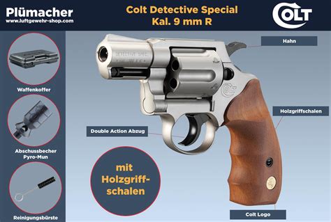 Colt Detective Special Vernickelt Schreckschussrevolver Im Kaliber