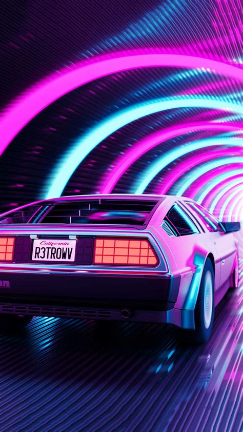 Synthwave Car Wallpaper - iXpap