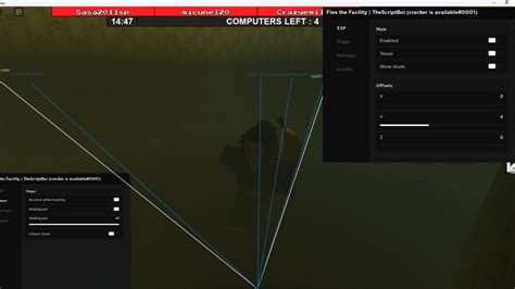 ROBLOX Flee The Facility OP Gui Script YouTube