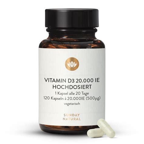 Vitamin D Ie G X Kapseln Hochdosiert Aus Usa Sunday