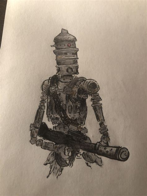 Wanted To Draw Ig Because Hes My Favorite Droid V R Starwars