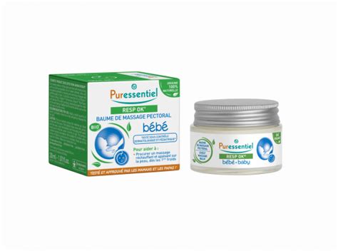 Resp Ok Baume de massage pectoral bébé bio Puressentiel dès 6 mois