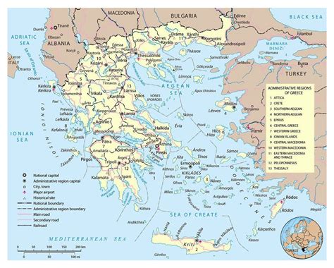 Capital Of Greece Map