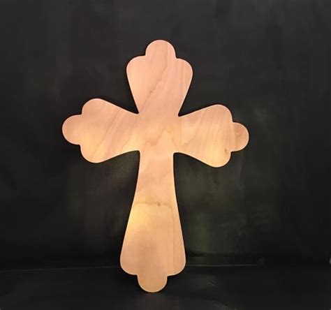 Cross Cutout Cross Wood Blank Cross Wood Cutout Wood Blank Easter