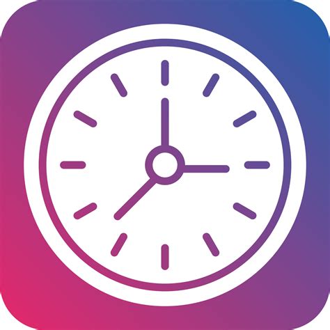 wall clock icon style  vector art  vecteezy