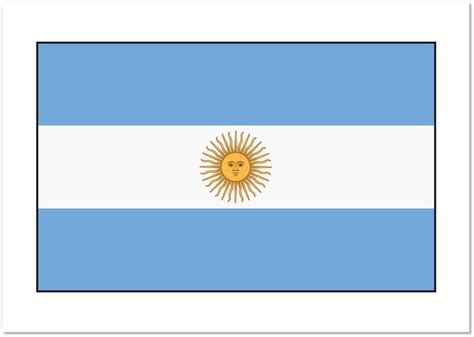 Printable Argentina Flag