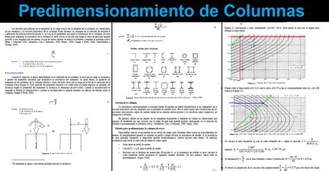 Predimensionamiento De Columnas Madera Acero Hormig N Ingecivil