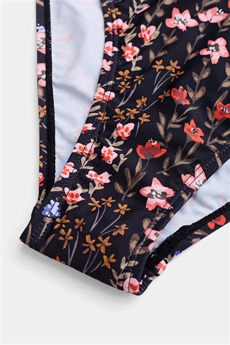 Garden Meadows V Neck Bralette Mid Rise Hipster Bikini Set