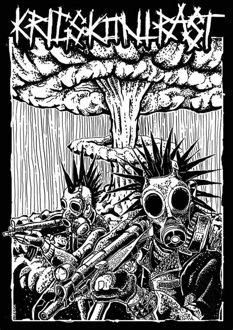 Krigskontrast Crust Punk From Sweden By Norback Punk Art Crust Punk