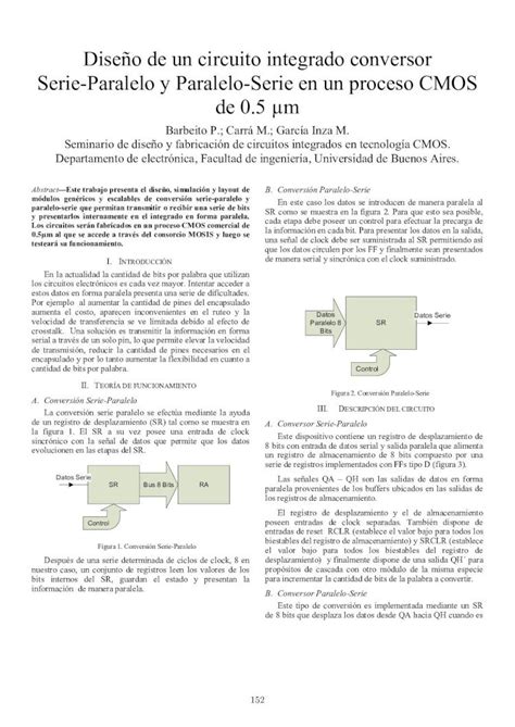 PDF Diseño de un circuito integrado conversor Serie Paralelo