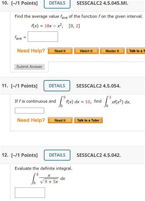 Solved Points Details Sesscalc Mi Find Chegg