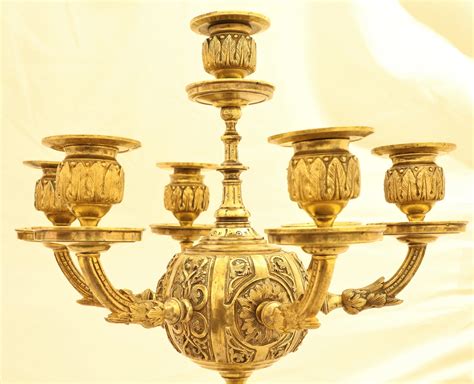 Пара старинных, бронзовых канделябров
