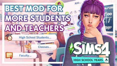 Best ALL-IN-ONE Mod To Improve High School Years 🎓 The Sims 4 + LINKS