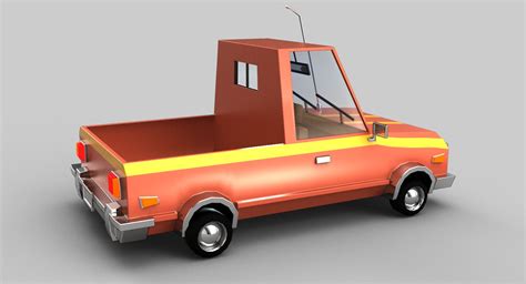 Camioneta De Dibujos Animados Modelo 3d 29 Max Obj 3ds Fbx Free3d