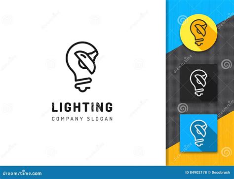 Lighting And Lamp Logo Concept Lamps Store Brand Identity Graphics