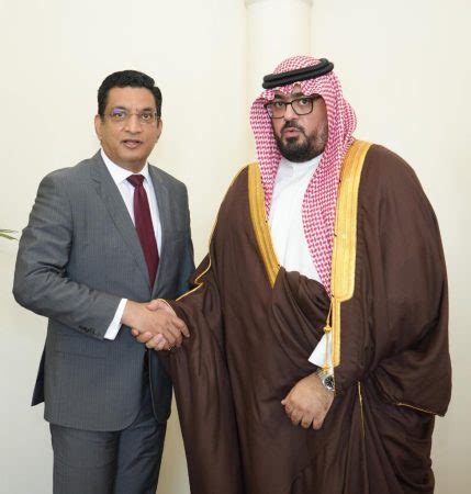 Saudi Minister Of Economy And Planning Meets With Foreign Minister Ali