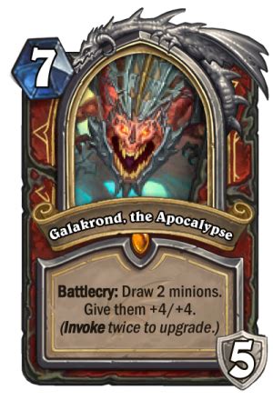 Galakrond The Apocalypse Warrior Hearthstone Top Decks