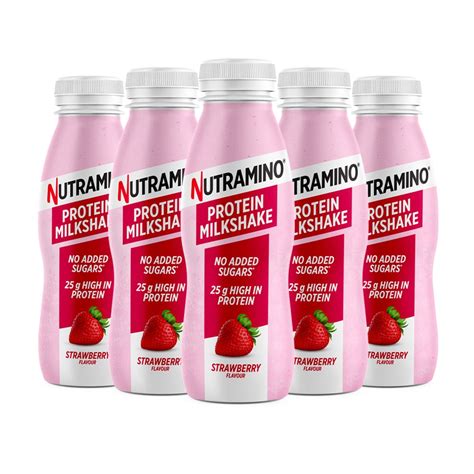 Nutramino Protein Milkshake Strawberry 5x330ml Fitness24