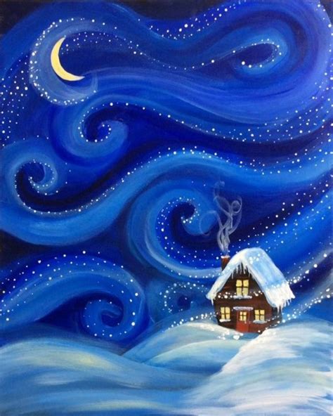 Simply Amazing Winter Painting Ideas Her Canvas Christmas