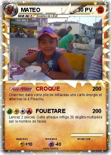 Pok Mon Mateo Croque Ma Carte Pok Mon