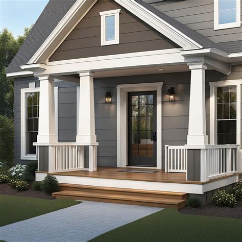 Crisp White Trim, Warm Grey Siding - HD ConstructionCo