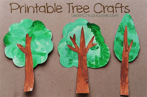 Printable Tree Crafts Tree Crafts Earth Day Crafts Recycled