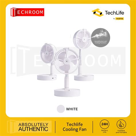 techlife cooling fan foldable  portable adjustable lengths