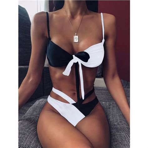 Maillot De Bain Bikini Sexy Taille Haute Femme Cu Cdiscount Pr T