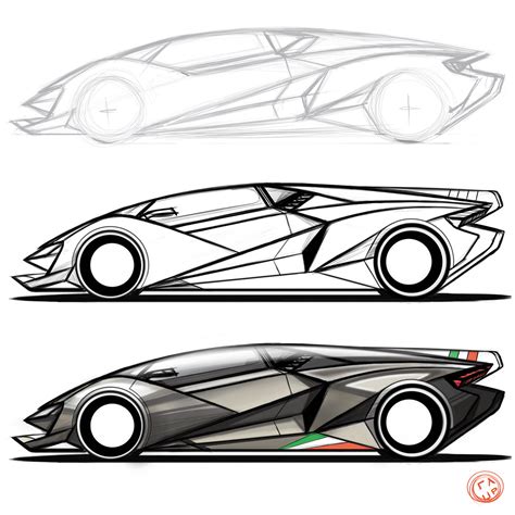 Lamborghini Car Drawing | Free download on ClipArtMag