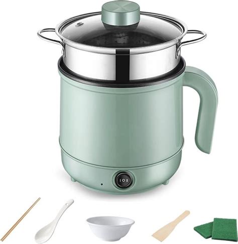 Mini Elektrische Hot Pot Met Stoomfunctie L Draagbare Anti Aanbak Pan Voor Snel Koken Bol