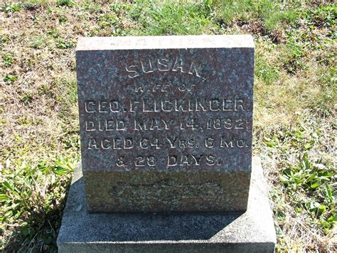 Susan Jacobs Flickinger Memorial Find A Grave