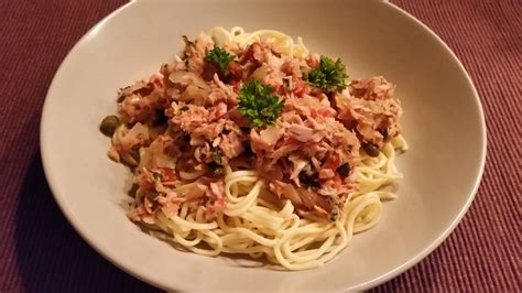 Spaghetti Met Tonijn En Kappertjes Onze Keuken Recept Gezond Eten