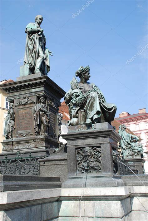 Graz Johann Erzherzog Denkmal Brunnendenkmal Fuente Principal De Bronce