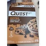 Quest Protein Bar Dipped Chocolate Chip Cookie Dough Calories