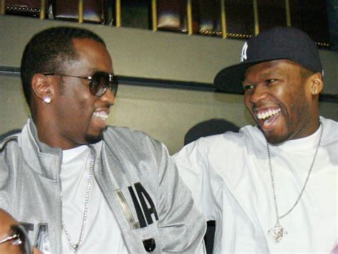 LAS VEGAS SEPTEMBER 08 Dallas Austin SeanDiddy Combs 50 Cent