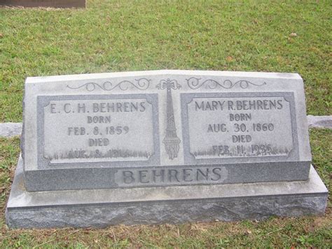 E C Behrens 1859 1914 Find A Grave Memorial