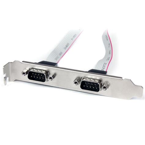 Dual Port Serial Plate Idc To X Db Bracket Startech