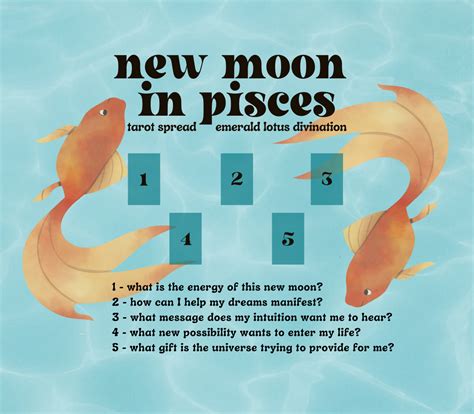 New Moon in Pisces Tarot Spread — Emerald Lotus