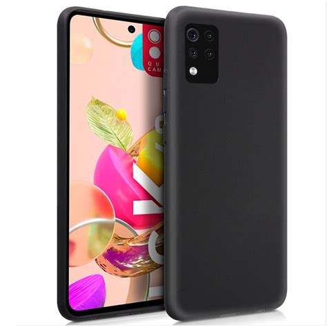 LG K42 FUNDA CARCASA DE GEL TPU MATE NEGRA MiFunda