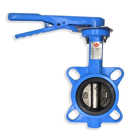 Ductile Iron Butterfly Valve Semi Lugged Lever Operated Pn16 Maplef