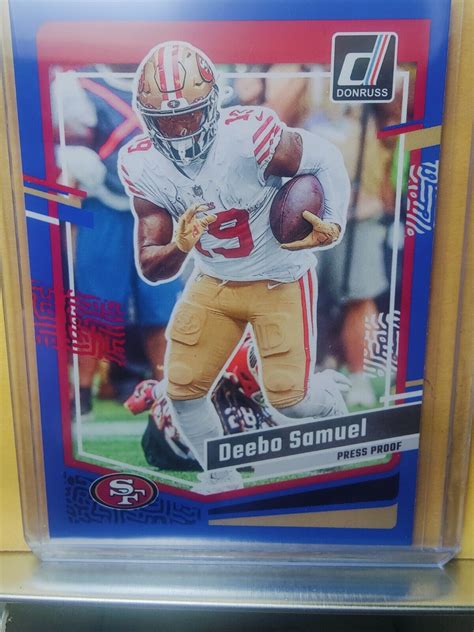 Deebo Samuel Press Proof Blue Panini Donruss Football Card Ebay