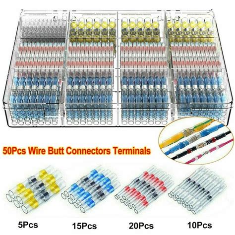 Pcs Solder Seal Sleeve Heat Shrink Wire Connectors Terminals