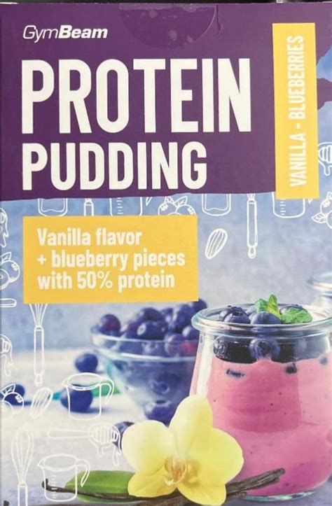 Protein pudding vanilla blueberries GymBeam калорійність харчова