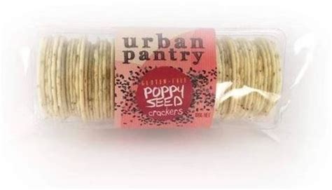 Urban Pantry Gluten Free Poppy Seed Crackers G Losurdo S