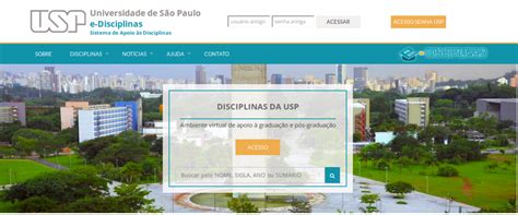 Nova página principal do Moodle da USP Grupo ATP