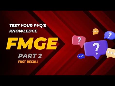 FMGE PYQ S PRACTICE PART 2 TOTAL MARKS 50 YouTube