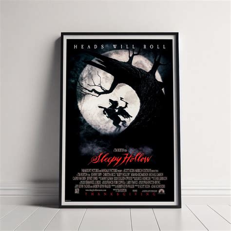 Sleepy Hollow Movie Poster, Canvas Poster Printing, Classic Movie Wall ...