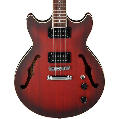 Ibanez Artcore Am53 Semi Hollow Electric Guitar Flat Sunset Red